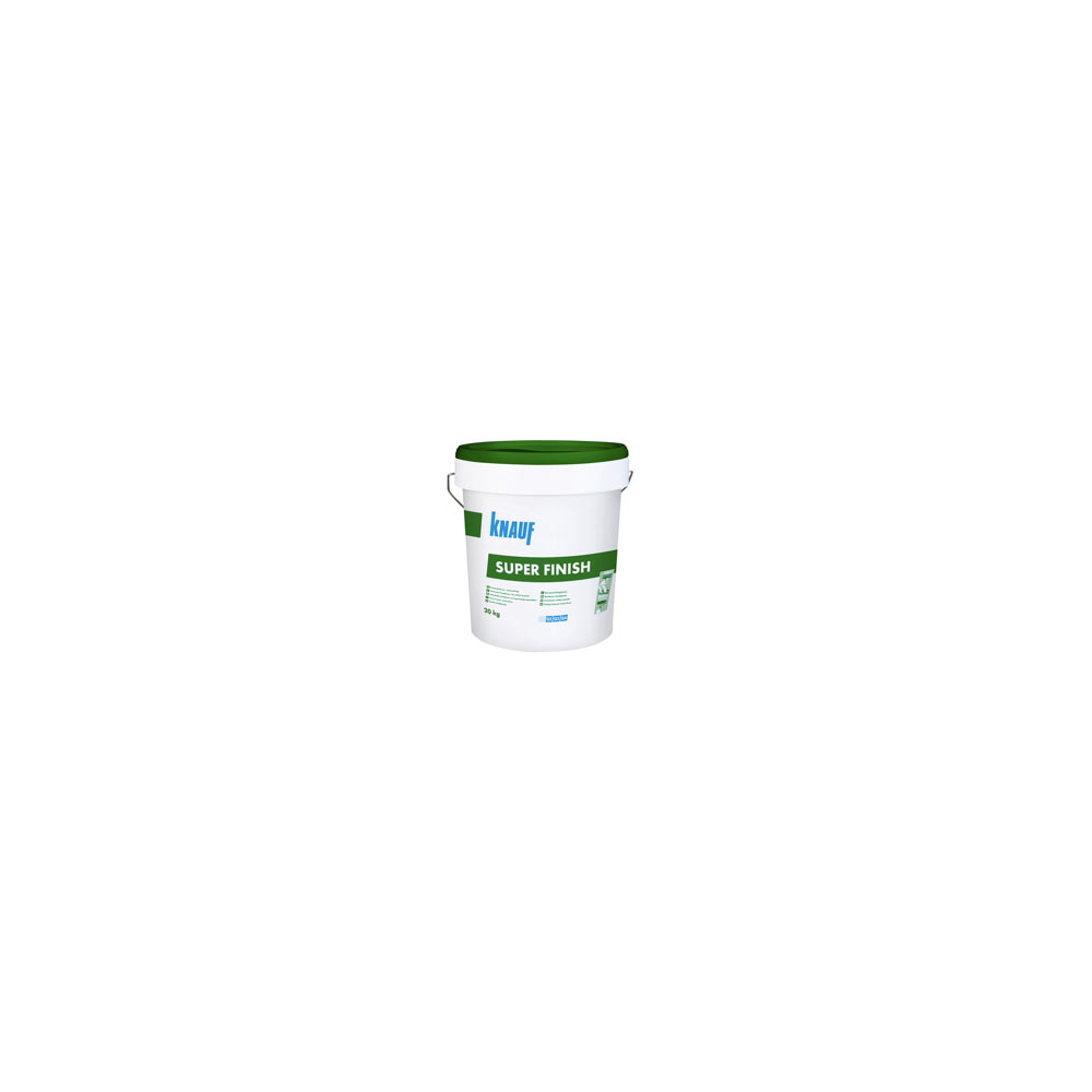 E2002540066 Art.314860 SUPER FINISH da 20 kg stucco in pasta per stuccatura giunti e pareti cartongesso (tappo verde) Knauf
