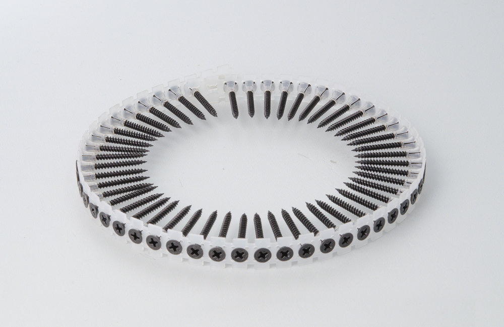 E2003100010 VITE AUTOFILETTATA FOSFATATA nera a nastro Ø3.5x35mm a nastro per fissaggio cartongesso art.NF59002 Akifix