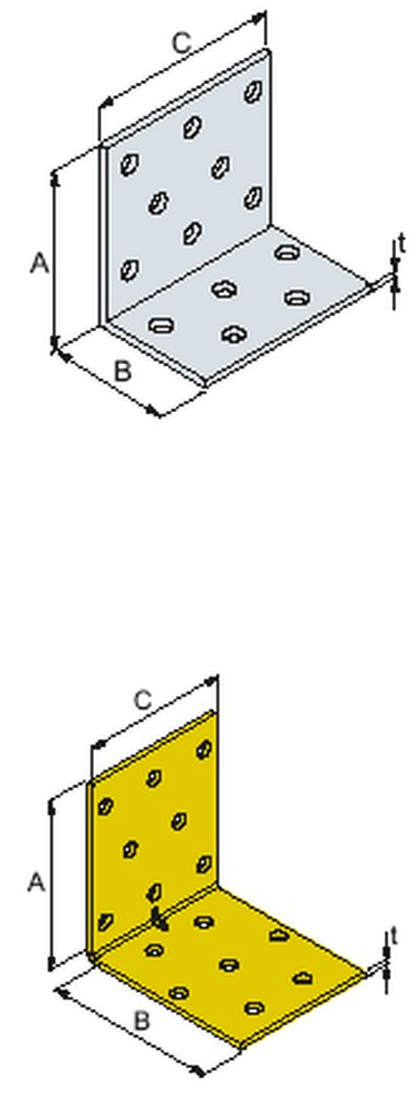 F3018100183 PVS Piastra di fissaggio angolare, 80x80x100, cf=50pz Art. ANP2588100 Friulsider