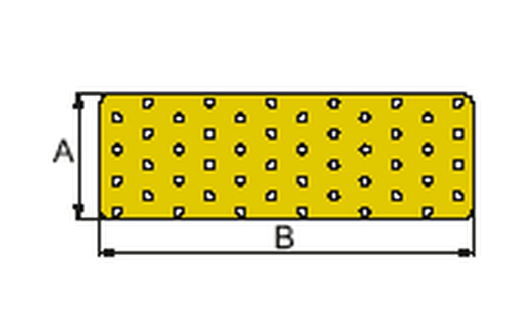 F3018100187 PVS Piastra di fissaggio perforata, 100x140, cf=50pz Art. NP20/100/140 Friulsider