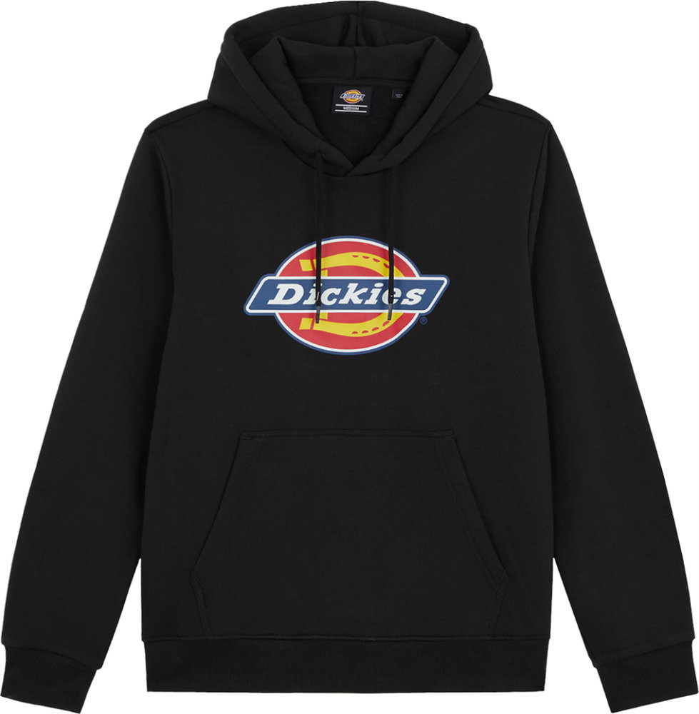 F3046800133 PVS DICKIES FELPA con CAPPUCCIO tg S NERO con logo grande Art. 800133 Cenigomma