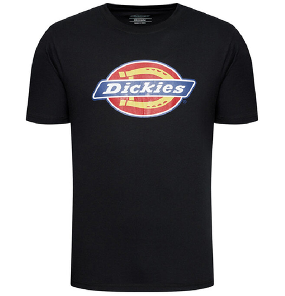 F3046800145 PVS DICKIES T-SHIRT tg S NERO maniche corte con logo Art. 800145 Cenigomma
