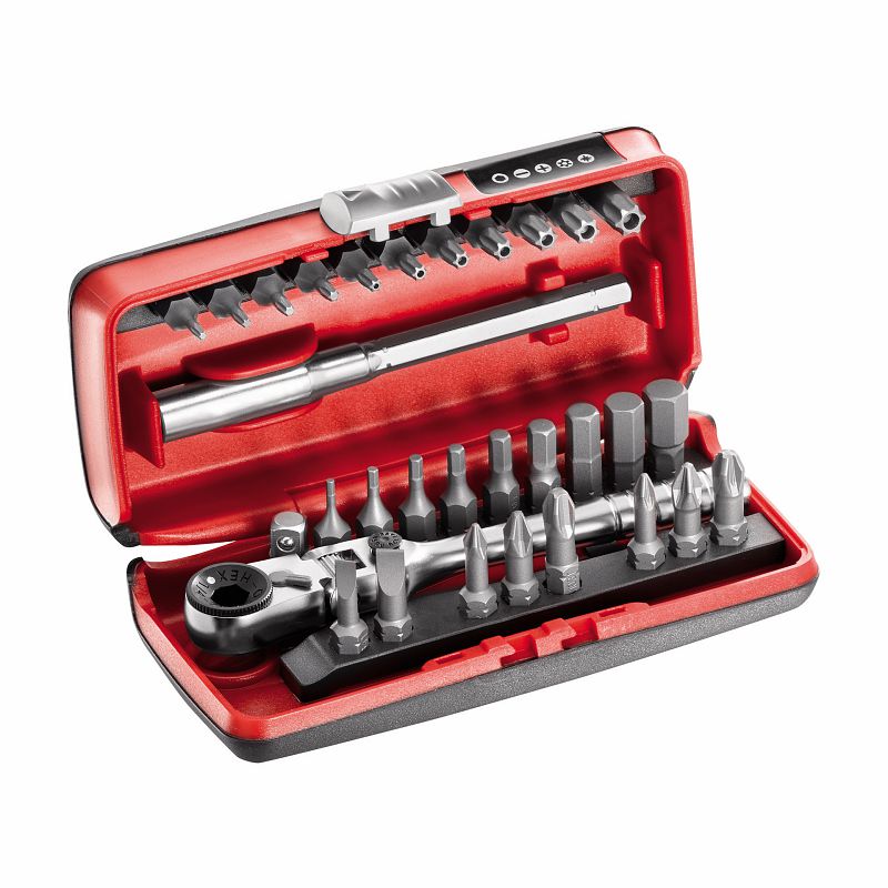 F3054100053 PVS Assortimento inserti con cricchetto reversibile - mini kit (31 pz), misura: 606 1/4 SK - 120x60x30 - Art. U06060012 ...