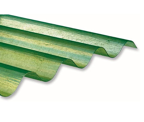 F3127COLIV25040 Rotolo in vetroresina ONDULATO VERDE mt.2.50x20 1 rotolo=50mq Rivierasca