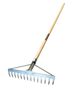 F3763150RRF14LE RASTRELLO in FERRO zincato con rinforzo 14 denti manico in legno art. 150RRF14LE Australian