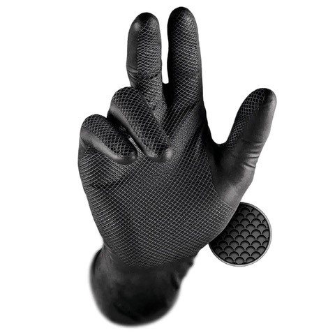 F3801100022 PVS GUANTO GRIPPAZ 240mm NERO (50pz) Taglia XXL Art. 246BK Industrial Starter