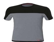 F38028772L T-SHIRT STRETCH taglia L colore GRIGIO art.8772 Industrial Starter