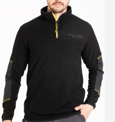 F3953WISPXL FELPA M/ZIP WISP colore NERO tg XL Art. WISP James Dillon