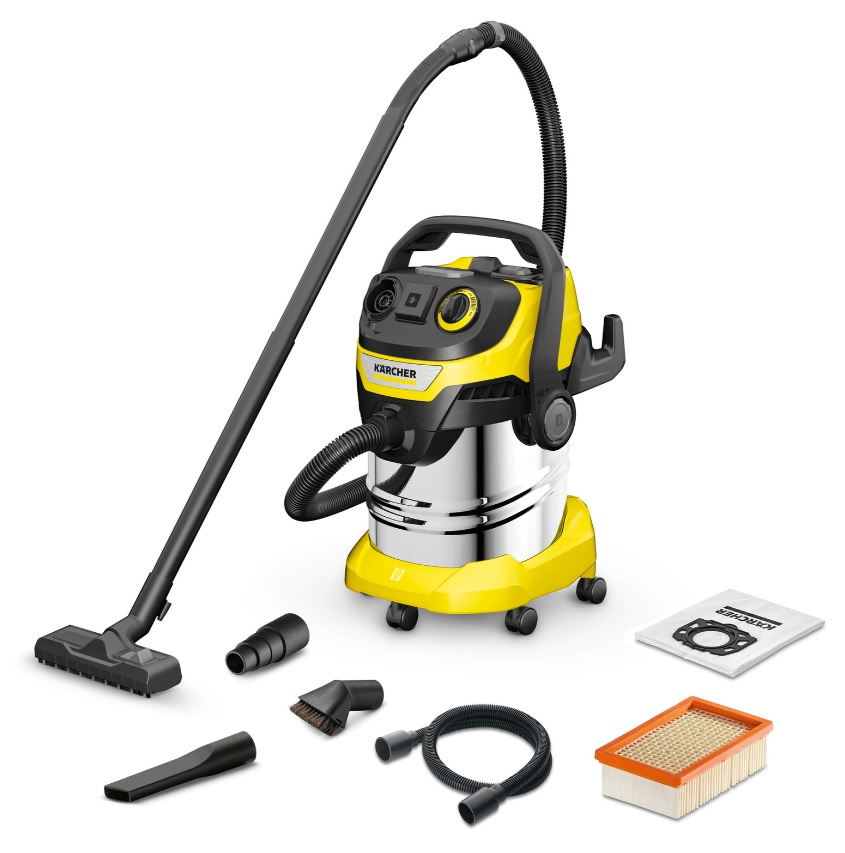 F39671628374 Art. WD 5 P S V-25/5/22 Workshop ASPIRATORE SOLIDI/LIQUIDI 25LT 2100W funzione pulizia filtro art.1.628-374.0 Karcher