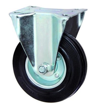 F39770177 PVS RUOTE MAURER GOMMATE SUPP.FISSO MM 125 Art. 093494 Andrighetti