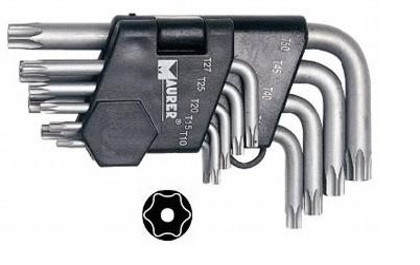 F39770185 PVS CHIAVI TORX CORTE C.FORO T10-T50 Art. 086173 Andrighetti