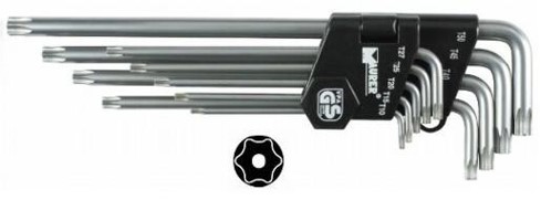 F39770186 PVS CHIAVI TORX LUNGHE C.FORO T10-T50 Art. 089496 Andrighetti