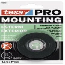 F3013T66751-02 NASTRO BIADESIVO MOUNTING PRO Outdoor 19mm x 1.5MT per fissaggio in esterni extra forte Art. 66751-00002-01 Tesa