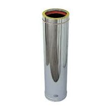 F309944550080 mt.0,50 DOPPIAPARETE TUBO INOX Ø 80 lineare camino art.4455 Fibrotubi
