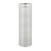 F309944600080 DOPPIAPARETE TUBO INOX Ø 80 lineare mt.1,00 camino art.4460 Fibrotubi
