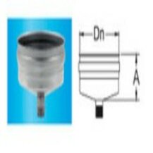 F309945090080 INOX GOCCIOLATOIO Ø 80 per Tubo INOX camino monoparete art.4509 Fibrotubi
