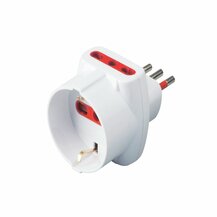 F3764100031 PVS TRIPLA CON SPINA 10A, 2 PRESE 10/16A E 1 PRESA SCHUKO BIVALENTE, DISP DI PROTEZIONE - BIANCO Art. RS78045T Rosi