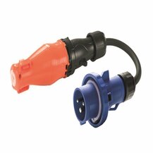 F3764100128 PVS ADATTATORE CON SPINA INDUSTRIALE IP67 16A 2P+T 220V E SCHUKO BIV. IP67 CON GUSCI PROTEZIONE 10A 2P+T Art. 1826 Rosi