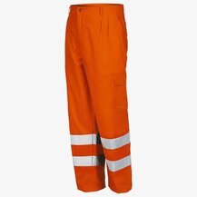 F3801100014 PVS PANTALONE AV EN 20471 Arancione Fluo+bande Taglia XXL Art. 8430N 032 Industrial Starter