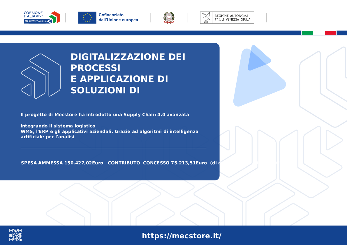 DIGITALIZZAZIONE DEI PROCESSI E APPLICAZIONE DI SOLUZIONI DI IA