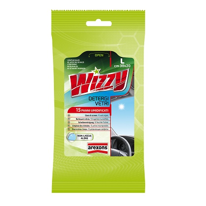 F300310006 PVS WIZZY DETERGI VETRI 8 LINGUE 15 PANNI Art. 1932M Arexons