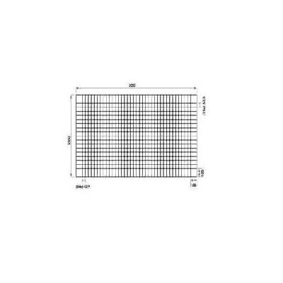 F3010PAVI2 Rete MASSETTI 1000x2000 mm PAVITEC NERVATA filo Ø 2 maglia 70x70 Cavatorta