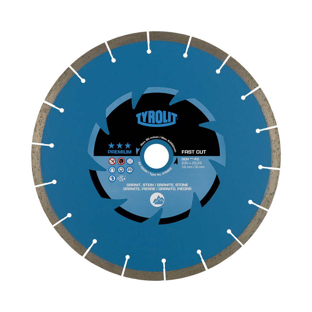 F3036DS1010 Disco DIAMANTATO per PIETRA DURA 115x1,2 PREMIUM per smerigliatrice art.475790 Tyrolit