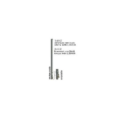 F3072001 Rigoni zincati per parete H.3.00 MT con pedale 35x35 mm per realizzare muri dritti art.340Z Csc