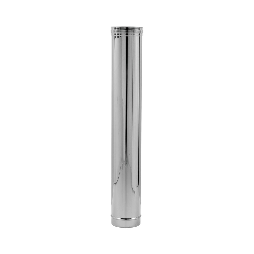 F309944100100 TUBO INOX Ø 100 lineare mt.1,00 camino monoparete art.4410 Fibrotubi
