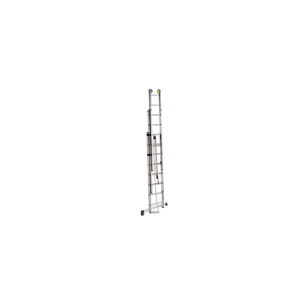 F3106SCE3F040 Scala allum.tripla EURO E3Fx4.10 mt da 14 gradini (10.20 mt) C/FUNE con stabilizzatore art.SCE3F014 Svelt