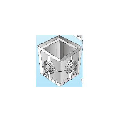 F3118001 POZZETTO 200X200 grigio per acqua art.PZN20 First Plast 1 bc=120 pz

