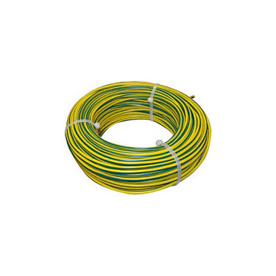 F31650001 CAVO ELETTRICO UNIPOLARE GIALLO-VERDE per messa a terra sezione 1.5mm per impianto elettrico rotolo da 100mt Sonepar