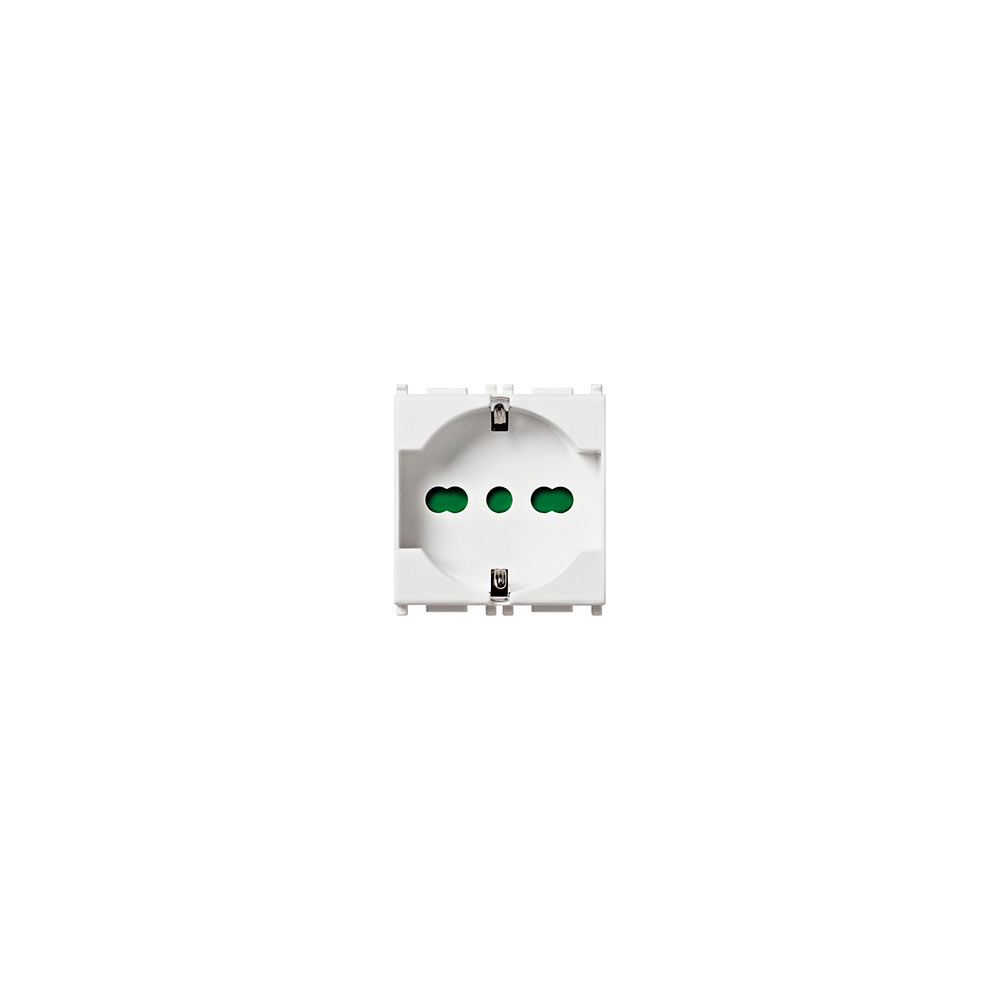 F316514210 PRESA 2P+T 16A + SCHUKO serie PLANA-VIMAR colore bianco per impianto elettrico Art.VIW14210 Sonepar