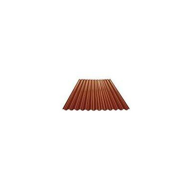 F317200020 Lastra ONDULATA per tetto termoplastica ECOLINA colore rosso siena mm.1104x3000 Tecno Imac
