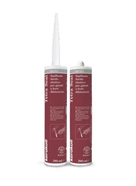 F360550455 SILICONE TETRA SEAL GREY colore GRIGIO CHIARO sigillante ibrido elastico cartuccia da 290ml art.50455 Kerakoll