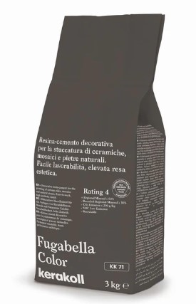 F3605KK71 STUCCO FUGABELLA COLOR colore KK71 sacco da 3kg 1 cf=24 kg art.K0000U Kerakoll