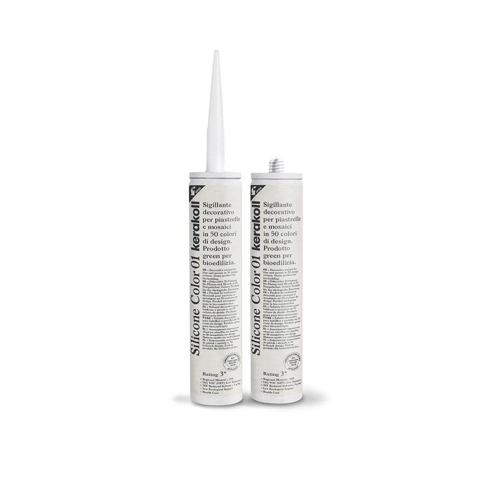 F3605SIL01 SILICONE COLOR colore KK1/01 cartuccia da 310ml 1 cf = 12 pz art.K0000A Kerakoll