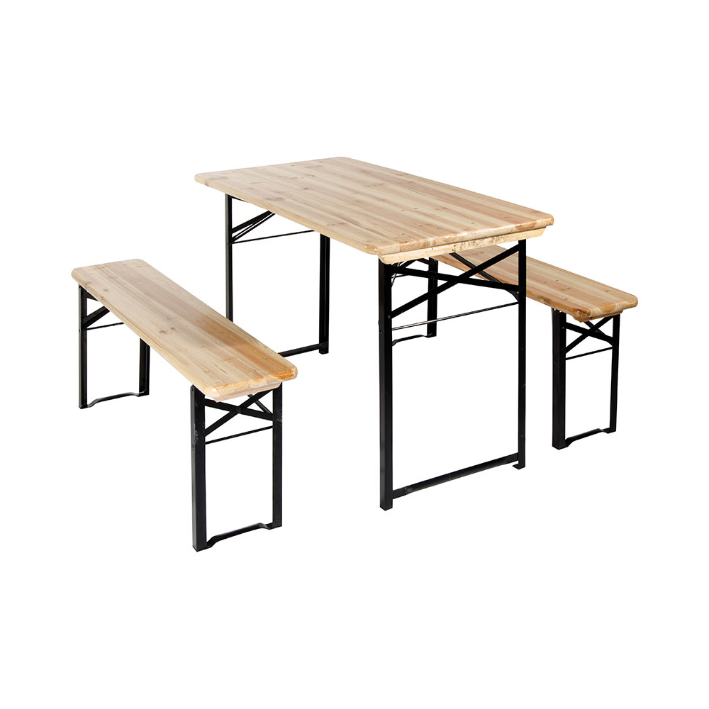 F36470001 SET BIRRERIA tavolo da 220x70 cm + 2 panche Art.2360 Biacchi