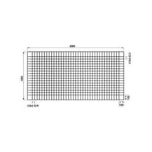 F3010PAVI1 Rete MASSETTI 1000x2000 mm PAVITEC ECONOMICA filo Ø 1.6 maglia 66x66 Cavatorta/Pasini