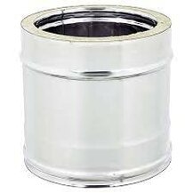 F309944520080 DOPPIAPARETE TUBO INOX Ø 80 lineare mt.0.25 camino art.4452 Fibrotubi
