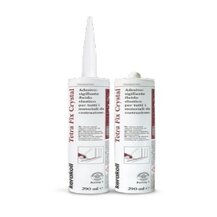 F360550469 SILICONE TETRA FIX CRYSTAL colore TRASPARENTE adesivo-sigillante ibrido elastico cartuccia da 290ml art.50469 Kerakoll