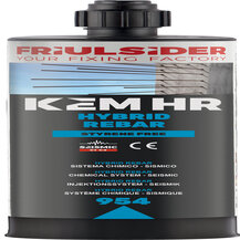 F3018100215 PVS KEM HR - HYBRID REBAR Fissaggio chimico s/stirene 300ml IT-EN-FR-DE, 300ML, cf=12pz Art. 9550200000000 Friulsider