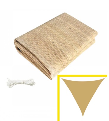 F30240026217 VELA OMBREGGIANTE TRIANGOLARE mt 5x5x5 con occhioli art.0026217  Cenigomma