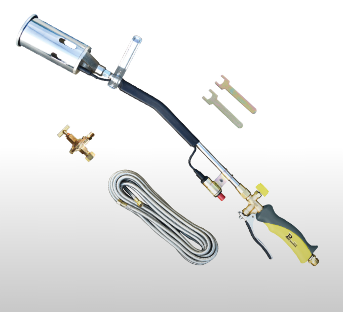 F3057I081LPKRC PROFESSIONALE KIT CANNELLO gas a leva bruciatore mm.60 asta cm.70 tubo gomma mt.10,regol. a pressione Art.I081LPKRC Proj...