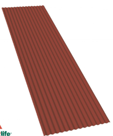 F3082OLLF031CO LASTRA ONDINA ROSSO CORALLO mm 1115 x 3100 ondulata per tetto TERMOPLASTICA Art. OLLF031CO Edil Plast