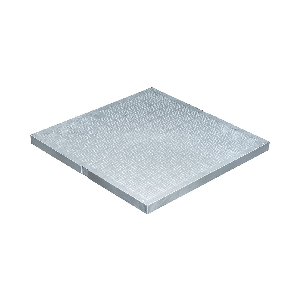 F3118030 COPERCHIO/chiusino leggero in PVC 450X450 GRIGIO per pozzetto per acqua art.SCDP45G First Plast
