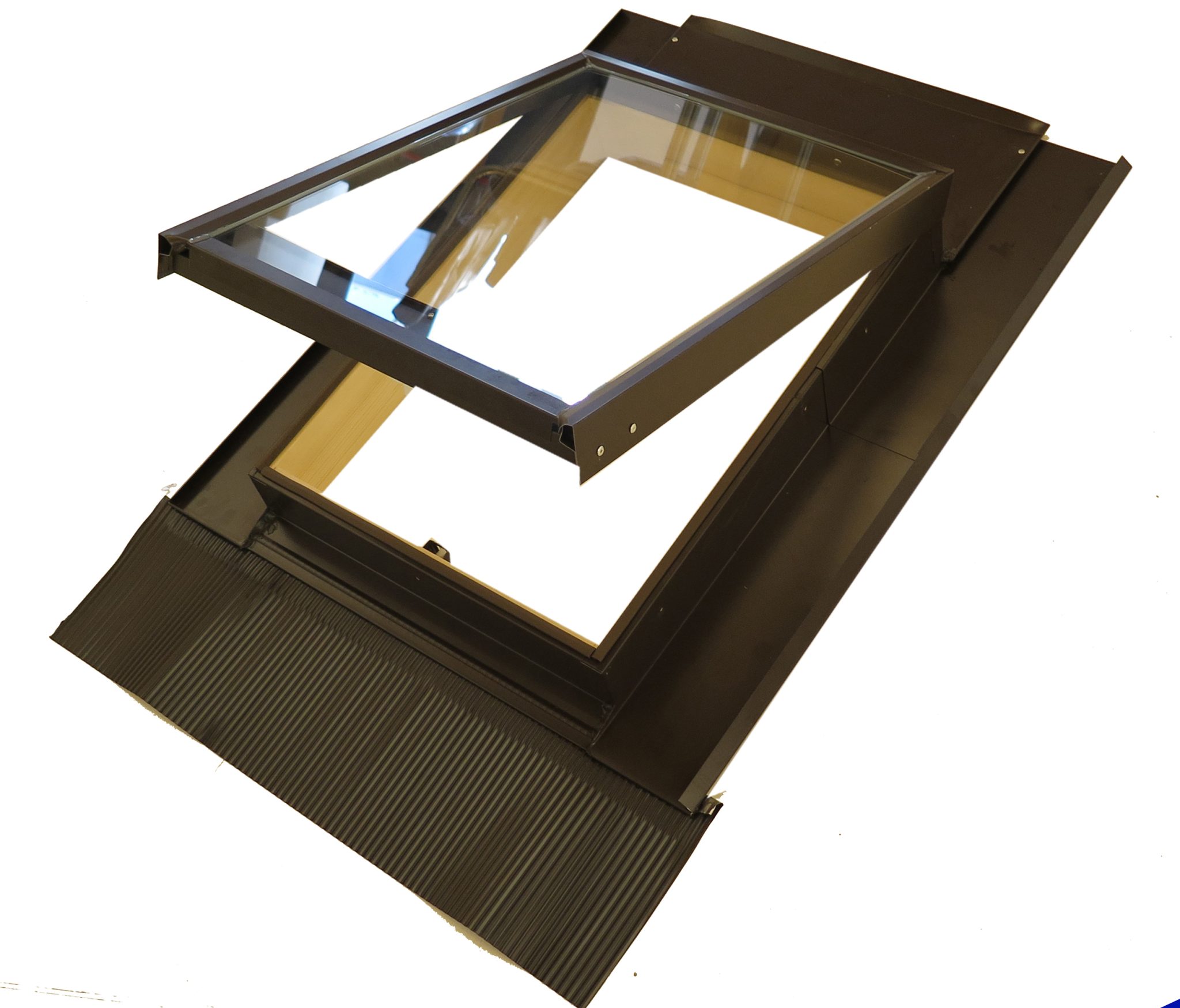 F3163SIMPLYAT LUCERNAIO per tetto VETRO TEMPERATO universale 45x60 preverniciato TESTA DI MORO per COPPO art.SIMPLYAT Axel