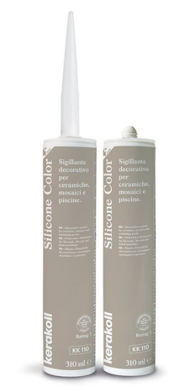 F3605SILKK110 SILICONE COLOR colore KK110 cartuccia da 310ml 1 cf = 6 pz art. 50974 Kerakoll