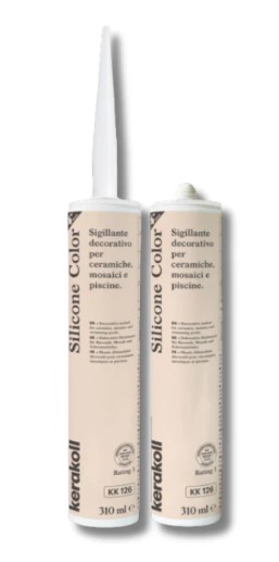 F3605SILKK126 SILICONE COLOR colore KK126 cartuccia da 310ml 1 cf = 6 pz art. 50984 Kerakoll