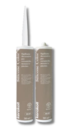 F3605SILKK81 SILICONE COLOR colore KK81 cartuccia da 310ml 1 cf = 6 pz art. 50942 Kerakoll